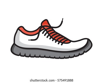 Running shoes icon