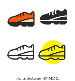 Running shoes icon
