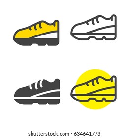 Running shoes icon