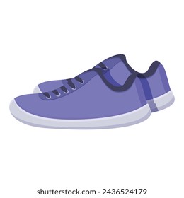 Running shoes icon cartoon vector. Runner gym walk. Step workout item