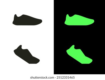 Running shoes icon, Running shoes fill step icon, fitness and sport, Shoe Icon. Sneakers minimal vector icons, Fitness Running Shoe Icon