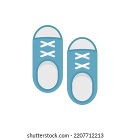 Running shoes icon. Flat illustration of Running shoes vector icon isolated on white background