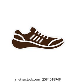 running shoes icon illustration flat