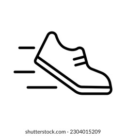 running shoes icon, running shoes simple vector icon