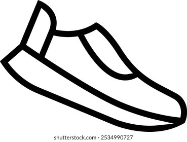 running shoes icon. Thin linear style design isolated on white background