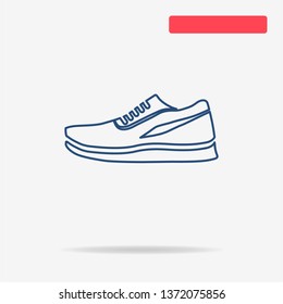 Running shoes icon. Vector concept illustration for design.