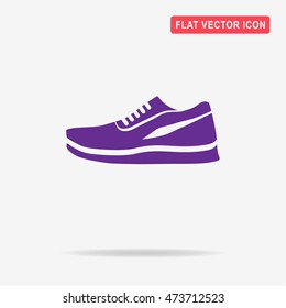 Running shoes icon. Vector concept illustration for design.