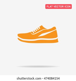 Running shoes icon. Vector concept illustration for design.