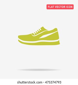 Running shoes icon. Vector concept illustration for design.