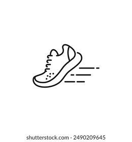 Running shoes icon vector. EPS 10 editable vector