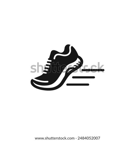 Running shoes icon vector. EPS 10 editable vector