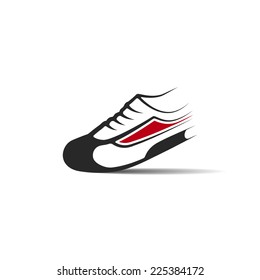 Running shoes icon. Vector illustration for your design. Modern popular lifestyle.