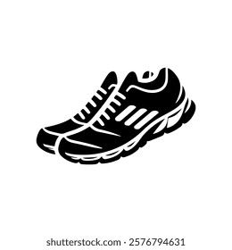 Running shoes icon vector illustration design on white background.