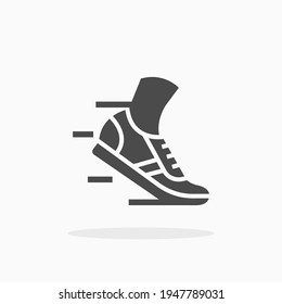 Running shoes icon. For your design, logo. Vector illustration.