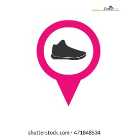 Running shoes icon.vector illustration.