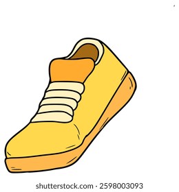 running shoes illustration hand drawn isolated vector