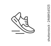 Running shoes line icon vector images