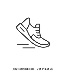 Running shoes line icon vector images