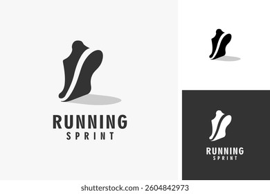 Running shoes logo symbol icon design illustration