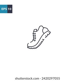 Running shoes outline icon Vector illustration