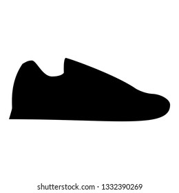 Running shoes Sneakers Sport shoes Run shoe icon black color vector illustration flat style simple image