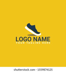 Running shoes, Sport shoes, Flat design. Vector illustration. sneakers and men shoes icon.