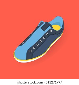 Running shoes. Sport shoes. Sneakers. Vector illustration