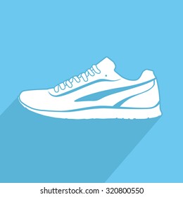 Running shoes. Sport shoes. Vector illustration