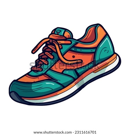 Running shoes symbolize competition icon isolated