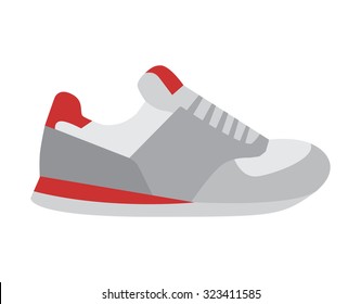 Running shoes vector