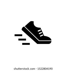 Running shoes vector icon, filled flat sign for mobile concept and web design, Sport shoe glyph icon, Symbol, logo illustration