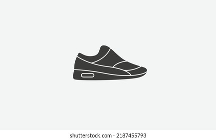 Running Shoes vector logo design