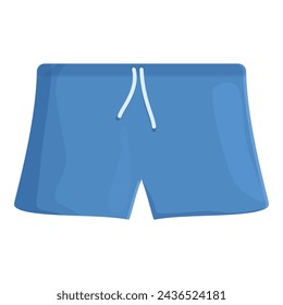 Running shorts start icon cartoon vector. Gear trail equipment. Step counter