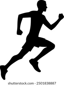 Silueta de running eps Arte vectorial