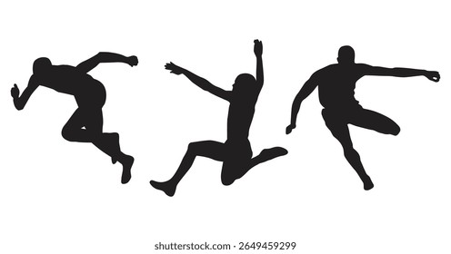 Running silhouette start silhouettes athlete