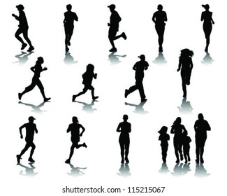 Running silhouettes 3-vector