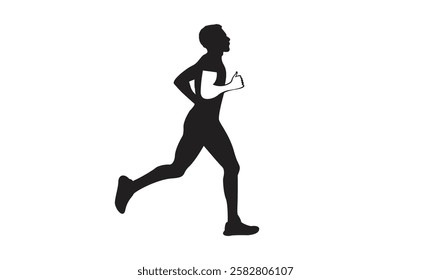 Running silhouettes Vector illustration vector