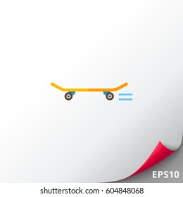 Running Skateboard Icon