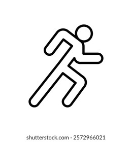 running Speed icon simple vector symbol