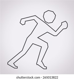 running  sport icon