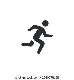 Running Man Athletics Marathon Summer Sport Stock Vector (Royalty Free ...