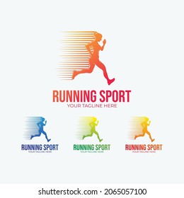 Running sport logo design inspiration