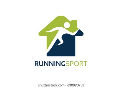 Running Sport Logo Template Design