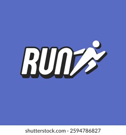 running sport logo vector illustration design