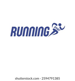 running sport logo vector illustration design