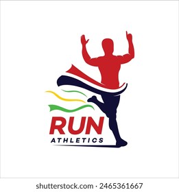 running sport logo vector template illustration design