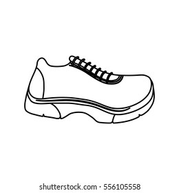 Running sport sneaker icon vector illustration graphic design