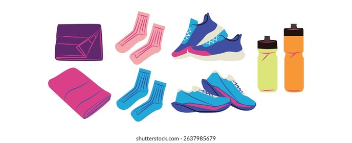 In running sports, several tools are needed to support sports so that they remain safe and comfortable. For example, running shoes, socks, drinking bottles, towels, and others