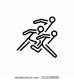 running sprint icon sign vector