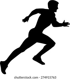 Running Sprint Silhouette